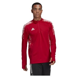 Adidas Condivo 21 Primeblue Training Top ( M) Team Power Red-White