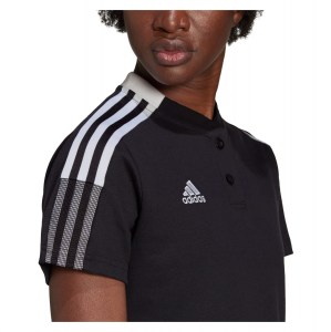 Adidas Womens Tiro 21 Polo Shirt (W) Black