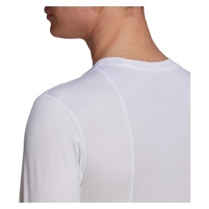 Adidas Techfit Compression Long Sleeve Tee White