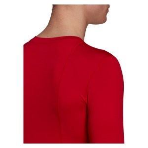 Adidas Techfit Compression Long Sleeve Tee Team Power Red