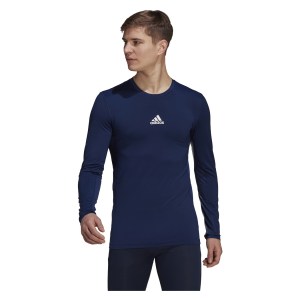 Adidas Techfit Compression Long Sleeve Tee Team Navy Blue