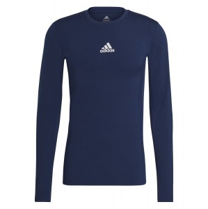 Adidas Techfit Compression Long Sleeve Tee Team Navy Blue