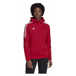 Adidas Womens Tiro 21 Sweat Hoodie (W) Team Power Red