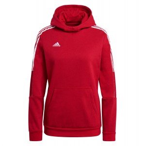 Adidas Womens Tiro 21 Sweat Hoodie (W) Team Power Red