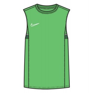Nike Dri-FIT Academy Sleeveless Top (M) Lt Green Spark-White-Pine Green-White