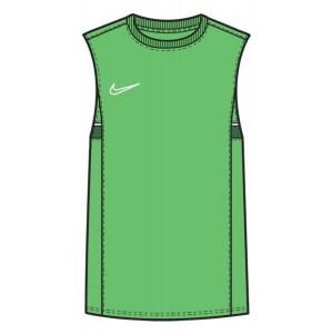 Nike Dri-FIT Academy Sleeveless Top (M) Lt Green Spark-White-Pine Green-White
