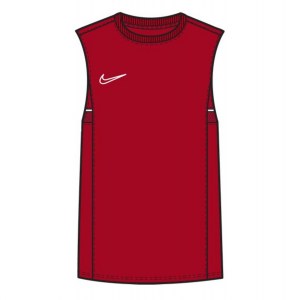 Nike Dri-FIT Academy Sleeveless Top (M) University Red-White-Gym Red-White