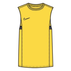 Nike Dri-FIT Academy Sleeveless Top (M) Tour Yellow-Black-Anthracite-Black