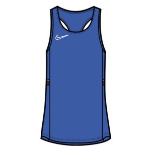 Nike Womens Dri-FIT Academy Racerback Vest (W) Royal Blue-White-Obsidian-White