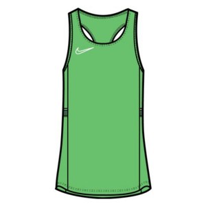 Nike Womens Dri-FIT Academy Racerback Vest (W) Lt Green Spark-White-Pine Green-White