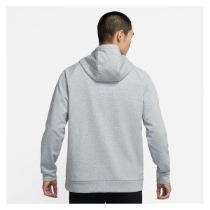 Nike Swoosh Pullover Hoodie Dk Grey Heather-Black