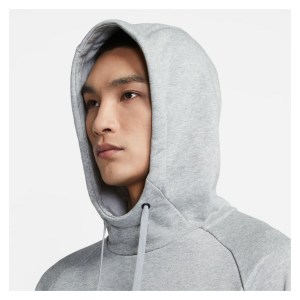 Nike Swoosh Pullover Hoodie Dk Grey Heather-Black