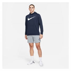 Nike Swoosh Pullover Hoodie Obsidian-White