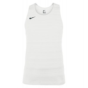 Neon-Nike Dry Miler Singlet (M) White-Black