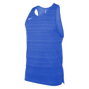 Neon-Nike Dry Miler Singlet (M) Royal Blue-White