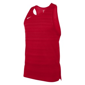 Neon-Nike Dry Miler Singlet (M) University Red-White