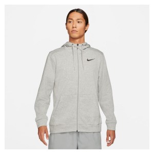 Nike Full-Zip Training Hoodie Dk Grey Heather-Black