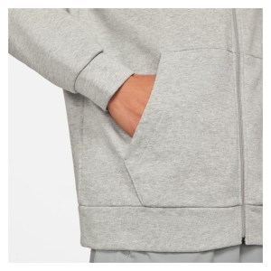 Nike Full-Zip Training Hoodie Dk Grey Heather-Black