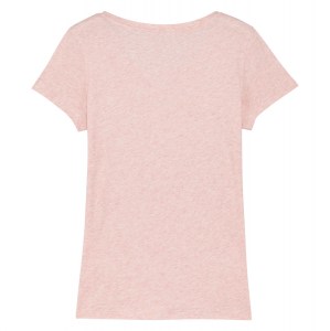 Kitlocker Cotton Womens Icon Tee (W) Cream Heather Pink