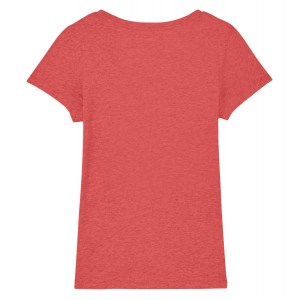 Kitlocker Cotton Womens Icon Tee (W) Mid Heather Red