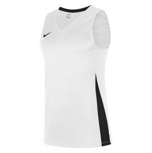 Neon-Nike Team Basketball Jersey White-Black