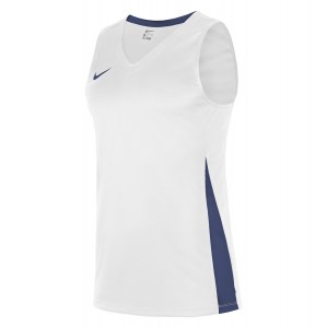 Neon-Nike Team Basketball Jersey White-Obsidian