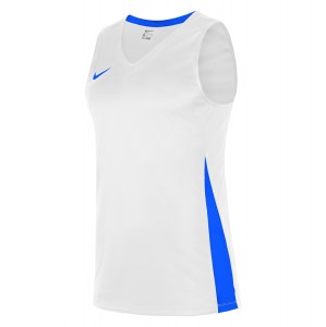 Neon-Nike Team Basketball Jersey White-Royal Blue