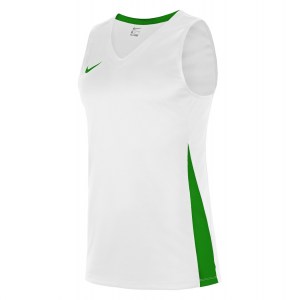 Neon-Nike Team Basketball Jersey White-Pine Green