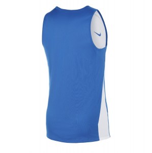 Neon-Nike Team Reversible Basketball Tank Royal Blue-White