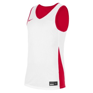 Neon-Nike Team Reversible Basketball Tank University Red-White