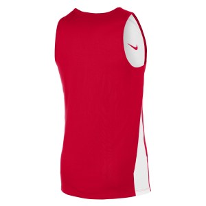 Neon-Nike Team Reversible Basketball Tank University Red-White