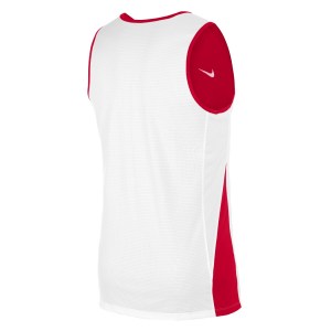 Neon-Nike Team Reversible Basketball Tank University Red-White