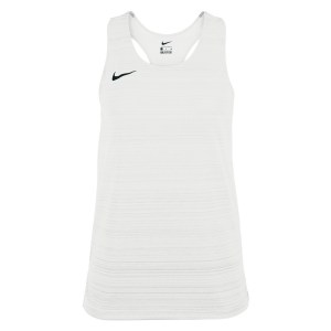 Neon-Nike Womens Dry Miler Singlet (W) White-Black