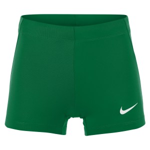 Neon-Nike Womens Team 3 Inch Short (W) Pine Green-White