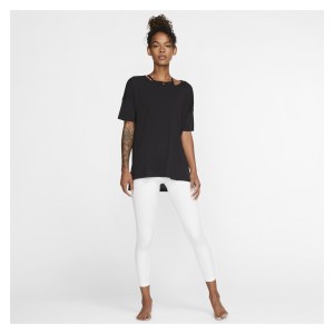 Nike Womens Yoga Short-Sleeve Top