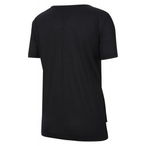 Nike Womens Yoga Short-Sleeve Top