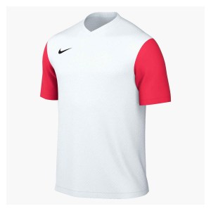 Nike Tiempo Premier 2 Short Sleeve Jersey White-Bright Crimson-Black