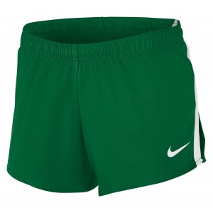 Nike Womens Team Stock Fast 2 Inch Short (W) Pine Green-White