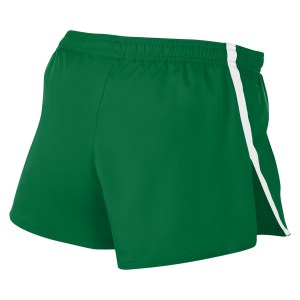 Nike Womens Team Stock Fast 2 Inch Short (M) Pine Green-White