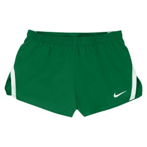 Nike Womens Team Stock Fast 2 Inch Short (M) Pine Green-White