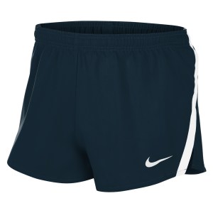 Nike Womens Team Stock Fast 2 Inch Short (M) Obsidian-White