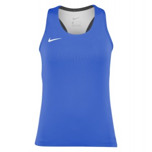 Nike Womens Airborne Running Top Royal Blue-White