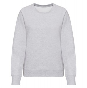 Womens Classic Fit Crew Neck Sweatshirt Heather Grey