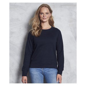 Womens Classic Fit Crew Neck Sweatshirt New French Navy