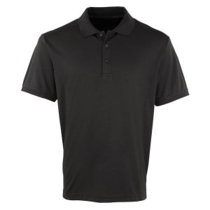 Coolchecker pique polo Black