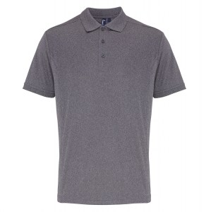 Coolchecker pique polo Grey Melange