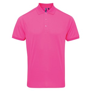 Coolchecker pique polo Neon Pink