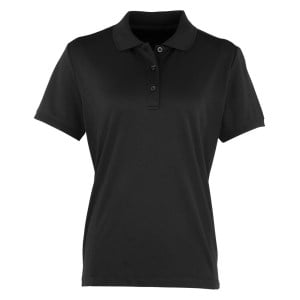 Womens Coolchecker pique polo (W) Black