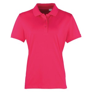 Womens Coolchecker pique polo (W) Hot Pink