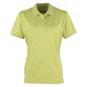 Womens Coolchecker pique polo (W) Lime